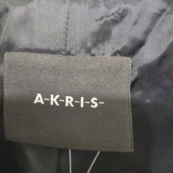 NWOT Akris Wool Black White Blazer Jacket Size 14 - Picture 2 of 12